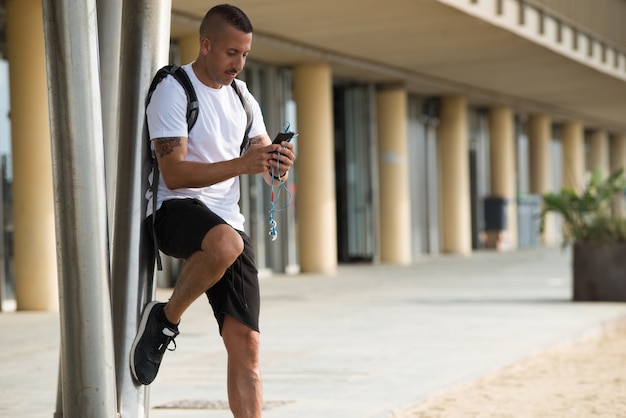 Concentreerde man die telefoon gebruikt tijdens het lopen