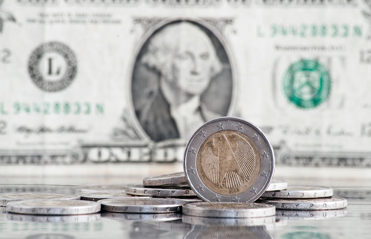 Gratis Foto concept van euro en dollar