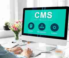 Gratis foto content management systeem strategie cms concept