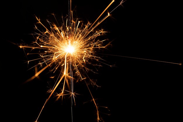Copy-space vuurwerk op nieuwjaarsfeest