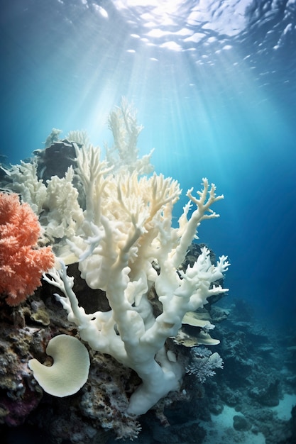 Gratis foto coral bleaching threat sealife