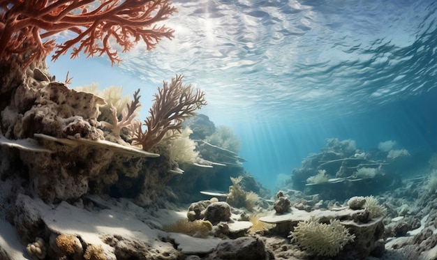 Gratis foto coral bleaching threat sealife