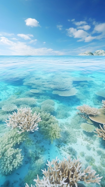 Gratis foto coral bleaching threat sealife