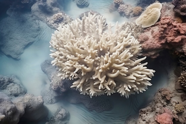 Gratis foto coral bleaching threat sealife