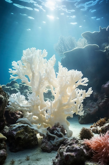 Gratis foto coral bleaching threat sealife