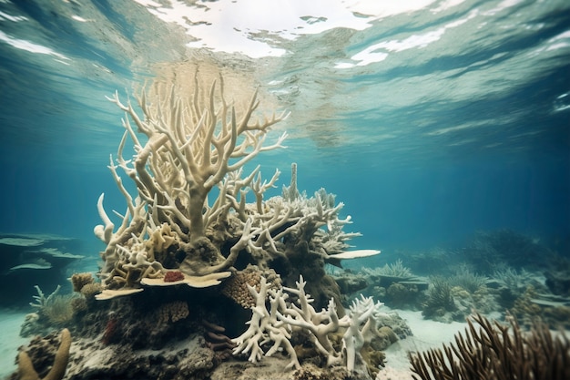 Gratis foto coral bleaching threat sealife