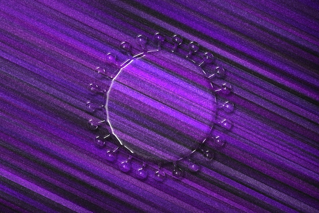 Gratis foto coronavirus-symbool, covid 19-virusteken, infectievirusmicrobe, uitbraak coronavirus, violette achtergrond