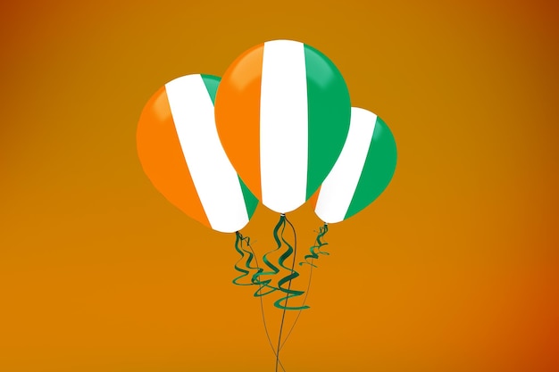 Gratis foto cote d ivoire vlag ballonnen