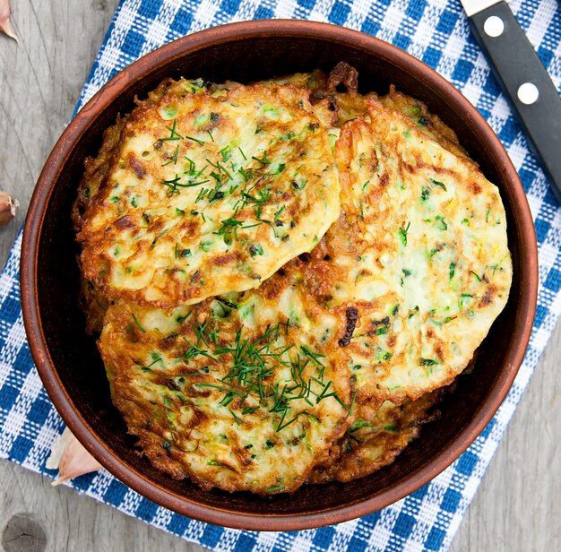 Courgette pannenkoeken