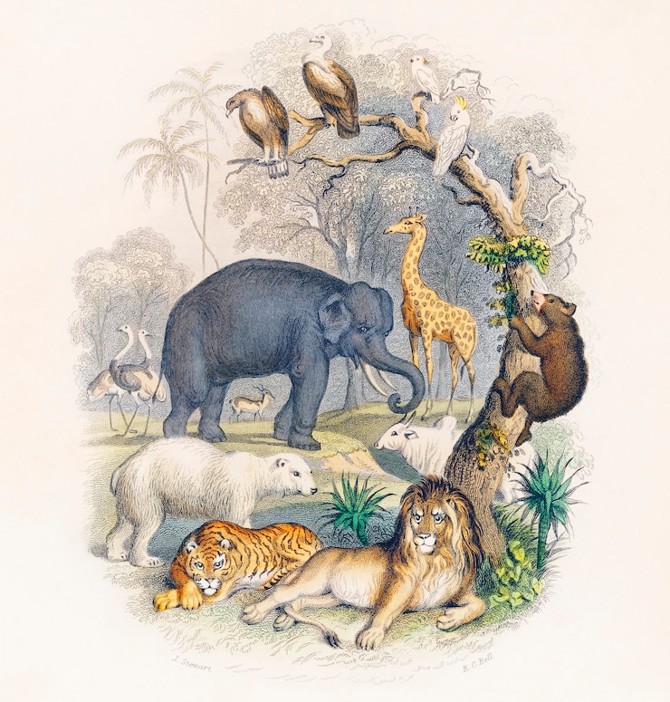 Gratis Foto cover van een geschiedenis van de aarde en geanimeerde natuur (1820) door oliver goldsmith
