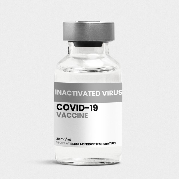 COVID-19 geïnactiveerd virusvaccin injectie glazen fles