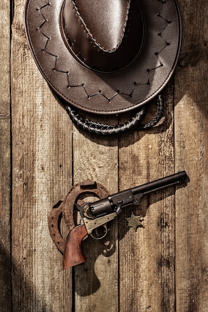 Cowboy achtergrond concept
