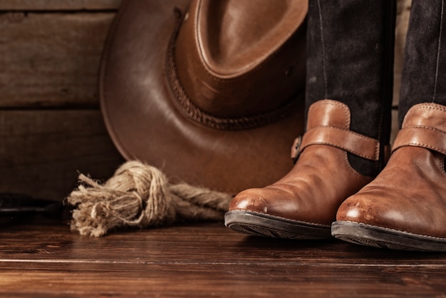 Gratis foto cowboy achtergrond concept