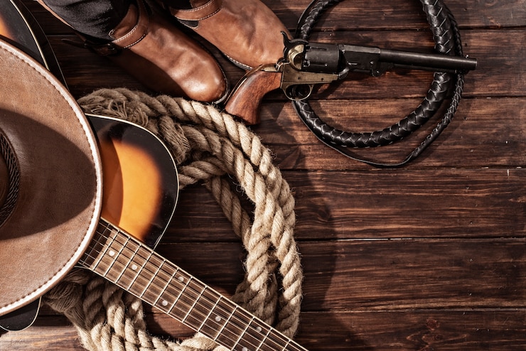 Gratis Foto cowboy achtergrond concept