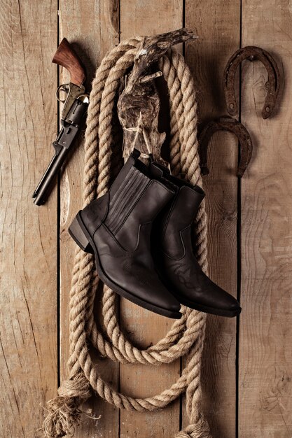 Cowboy achtergrondconcept