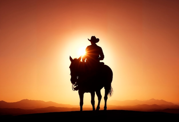 Gratis foto cowboy in een fotorealistische omgeving