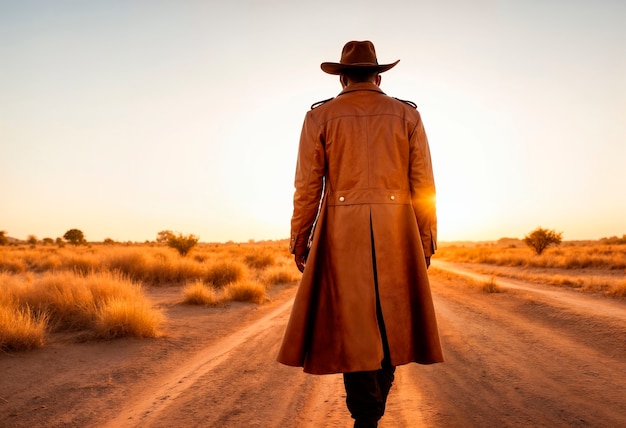 Gratis foto cowboy in een fotorealistische omgeving