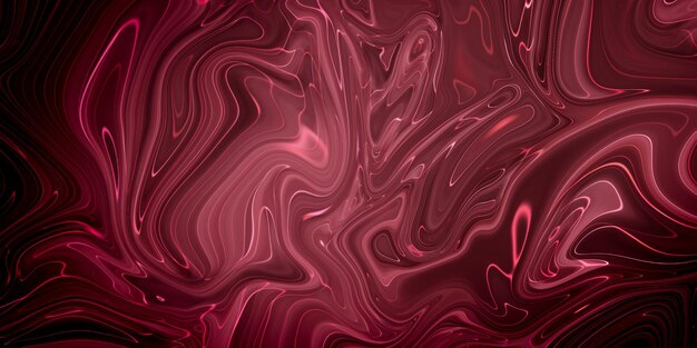Creatief abstract gemengd koraalkleurig schilderij met panorama met marmereffect