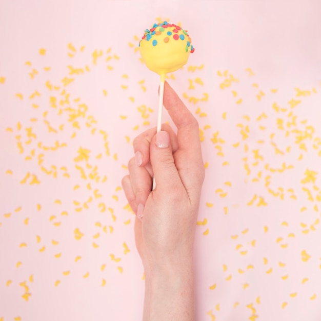 Gratis foto creatief cakepop concept