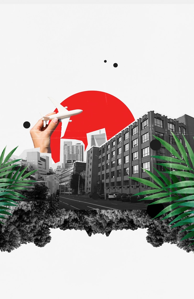 Gratis Foto creatieve collage van landschap