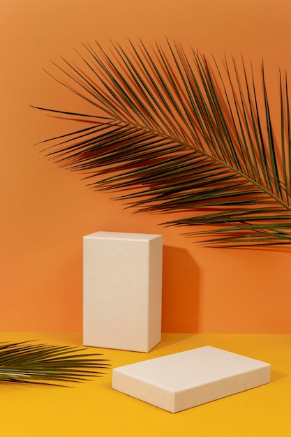 Creatieve compositie van minimalistisch podium