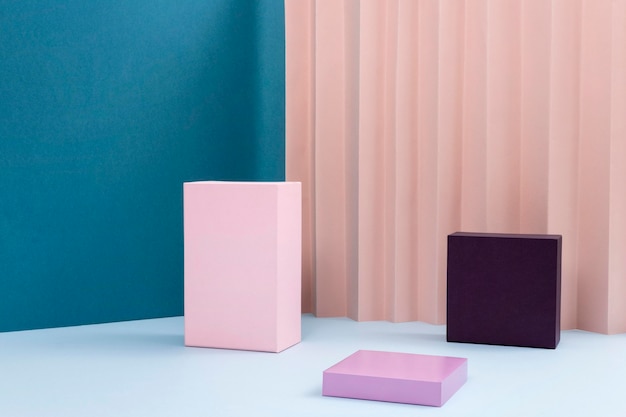 Creatieve compositie van minimalistisch podium