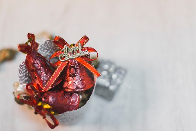 Gratis foto creatieve kerstdecoratie