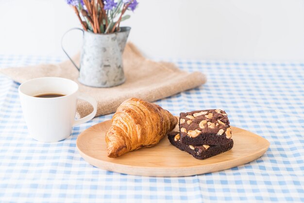 Croissant en brownies