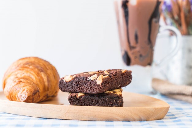 Croissant en brownies