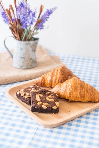 croissant en brownies