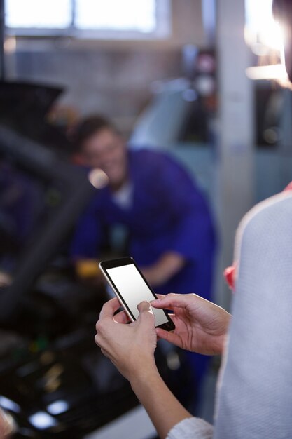 Customer tekstberichten op de mobiele