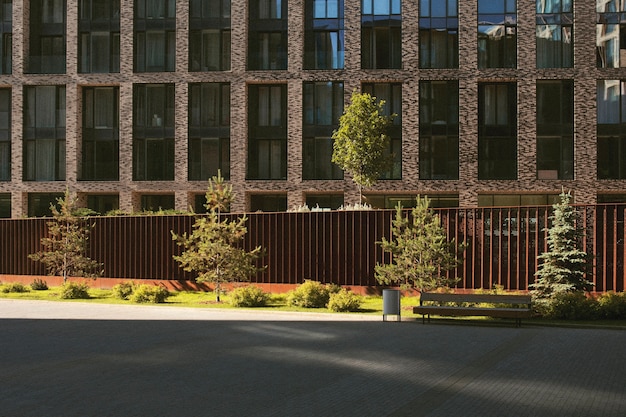 Daglicht analoog stadslandschap met gebouwen