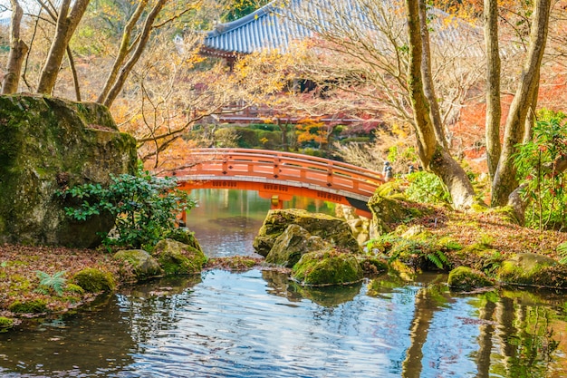Gratis foto daigo-ji tempel in de herfst, kyoto, japan