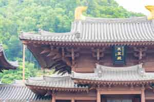 Gratis foto dak bij tempel chinese stijl