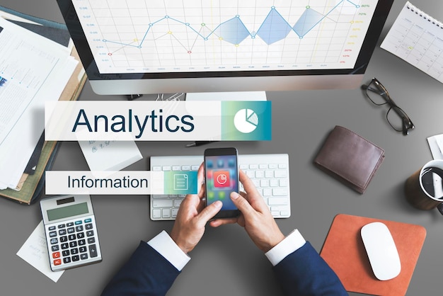 Data Informatie Analytics Prestaties Concept