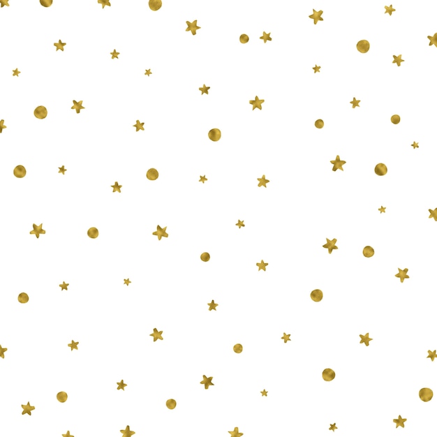De achtergrond van Kerstmis met gouden sterren en vlekken