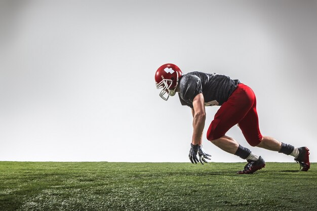 De American football-speler in actie