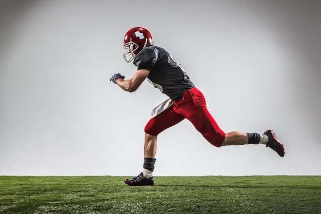 De American football-speler in actie