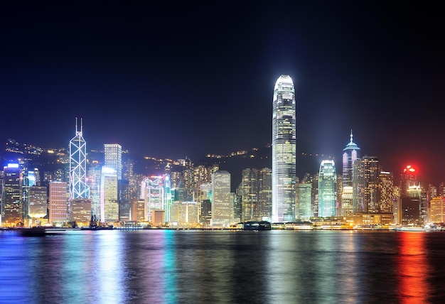 De haven van Hongkong Victoria