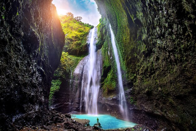 De Madakaripura-waterval is de hoogste waterval van Java