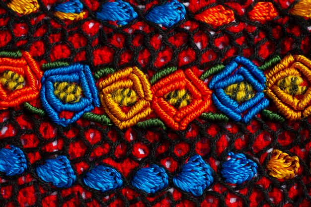 De Mexicaanse kleuren vastleggen met getextureerde stof