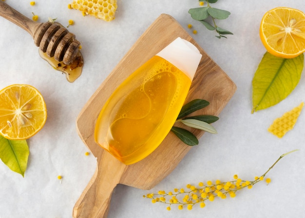 De regeling van de natuurlijke ingrediënten plat lag