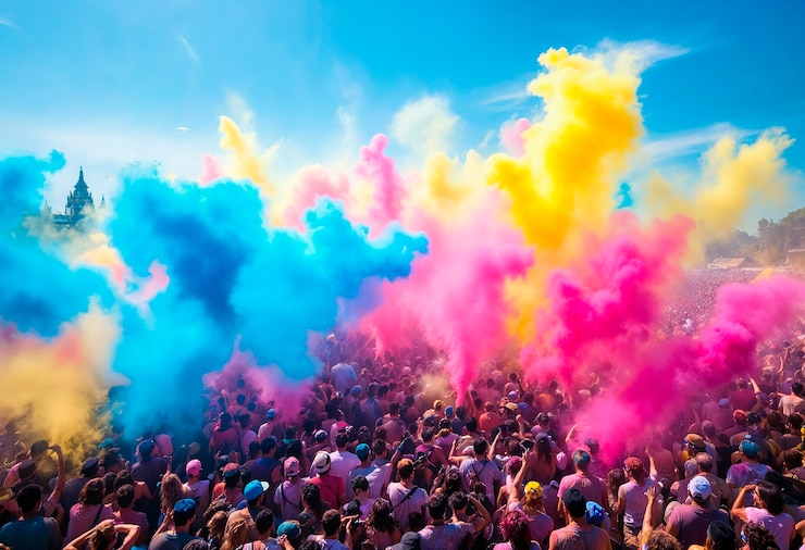 Gratis Foto de viering van het holi-feest