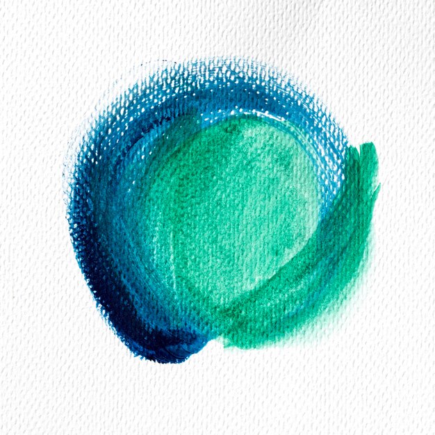 De vlek van de abstracte kunst groene en blauwe verf