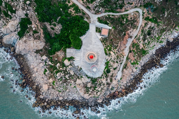 Gratis foto de vuurtoren bevindt zich op het eiland nan'ao, de provincie guangdong, china