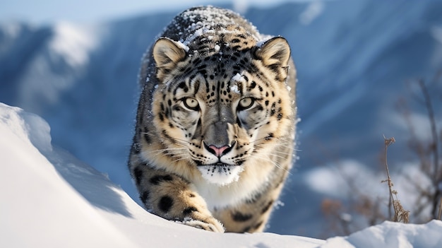 Gratis foto de winterperiode van de woeste tijger