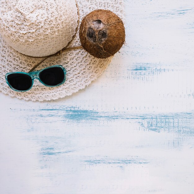 De zomersamenstelling met de zomerelementen