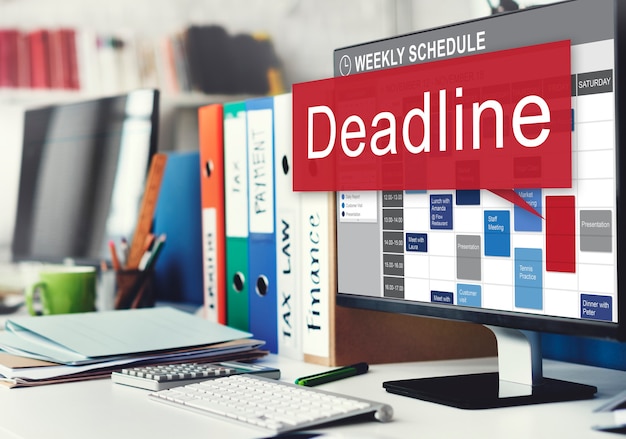 Deadline Afspraak Laatste Tijd The End Countdown Urgentie Concept