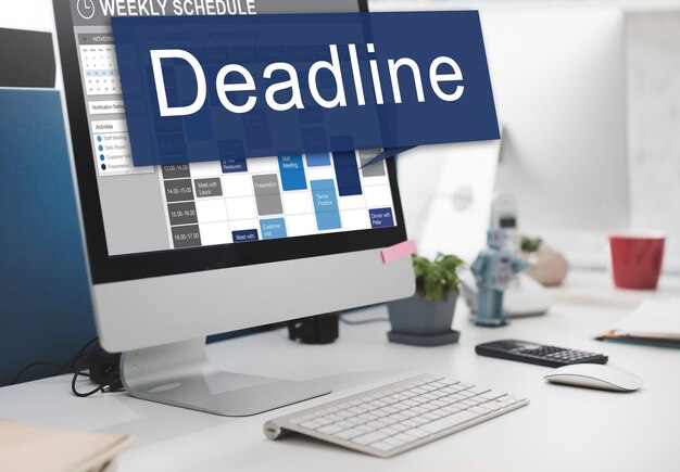 Deadline Afspraak Laatste Tijd The End Countdown Urgentie Concept