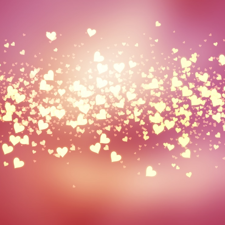 Gratis Foto decoratieve hart achtergrond voor valentijnsdag